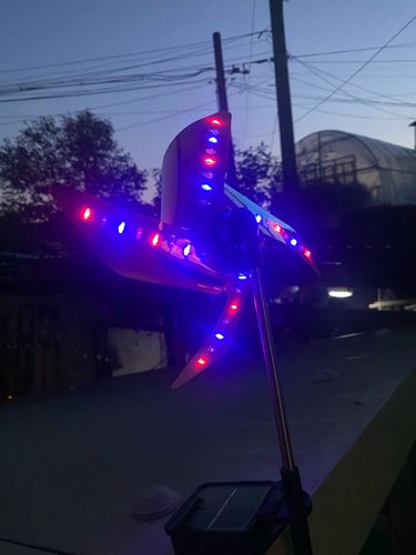 Early Christmas Solar Power Windmill Light Outdoor Garden Decoration photo review