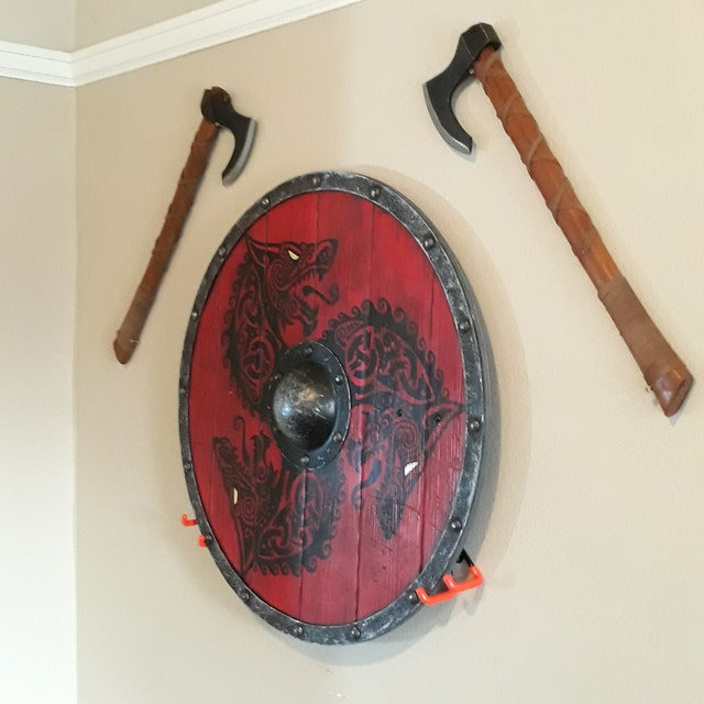 Eivor Valhalla Raven War Pattern Viking Shield photo review