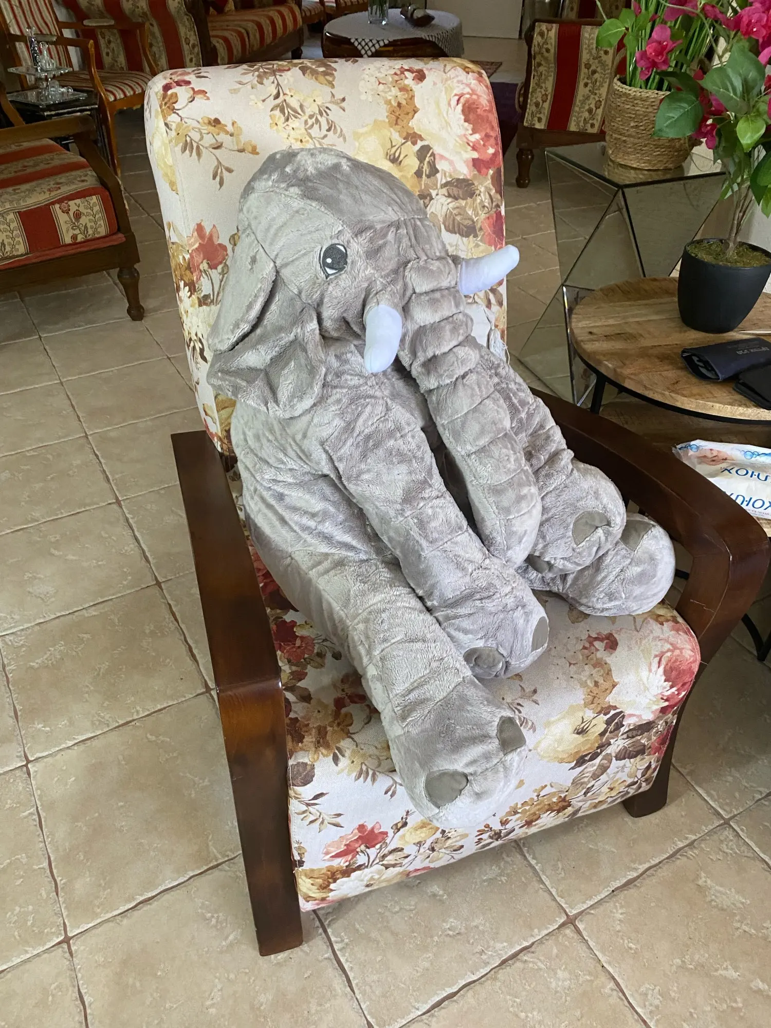 Elephant Stuffed Animal Plush Toy Baby Pillow photo review