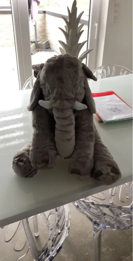 Elephant Stuffed Animal Plush Toy Baby Pillow photo review