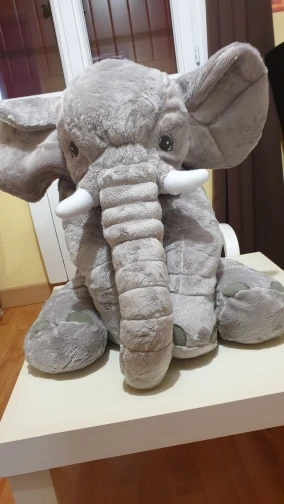 Elephant Stuffed Animal Plush Toy Baby Pillow photo review