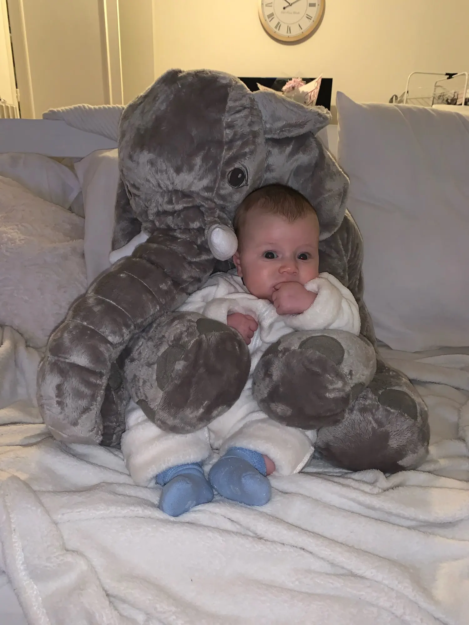 Elephant Stuffed Animal Plush Toy Baby Pillow photo review