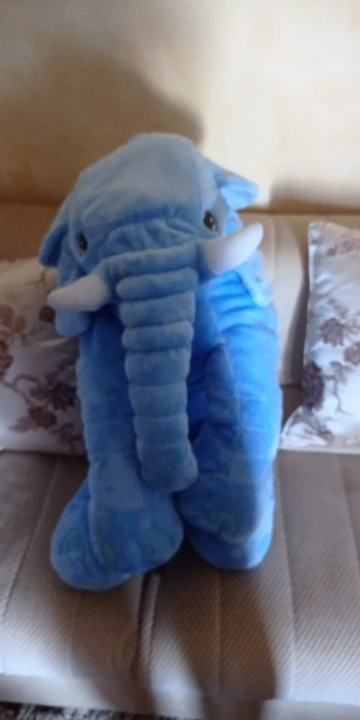 Elephant Stuffed Animal Plush Toy Baby Pillow photo review