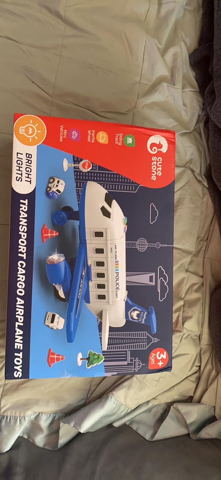 Extra Large Airplane Vehicle Play Sets Police Construction Or Fireman Toys photo review