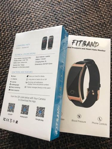 Fitband Blutdruck-Smartwatch, Herzfrequenzmesser und Schrittzähler photo review