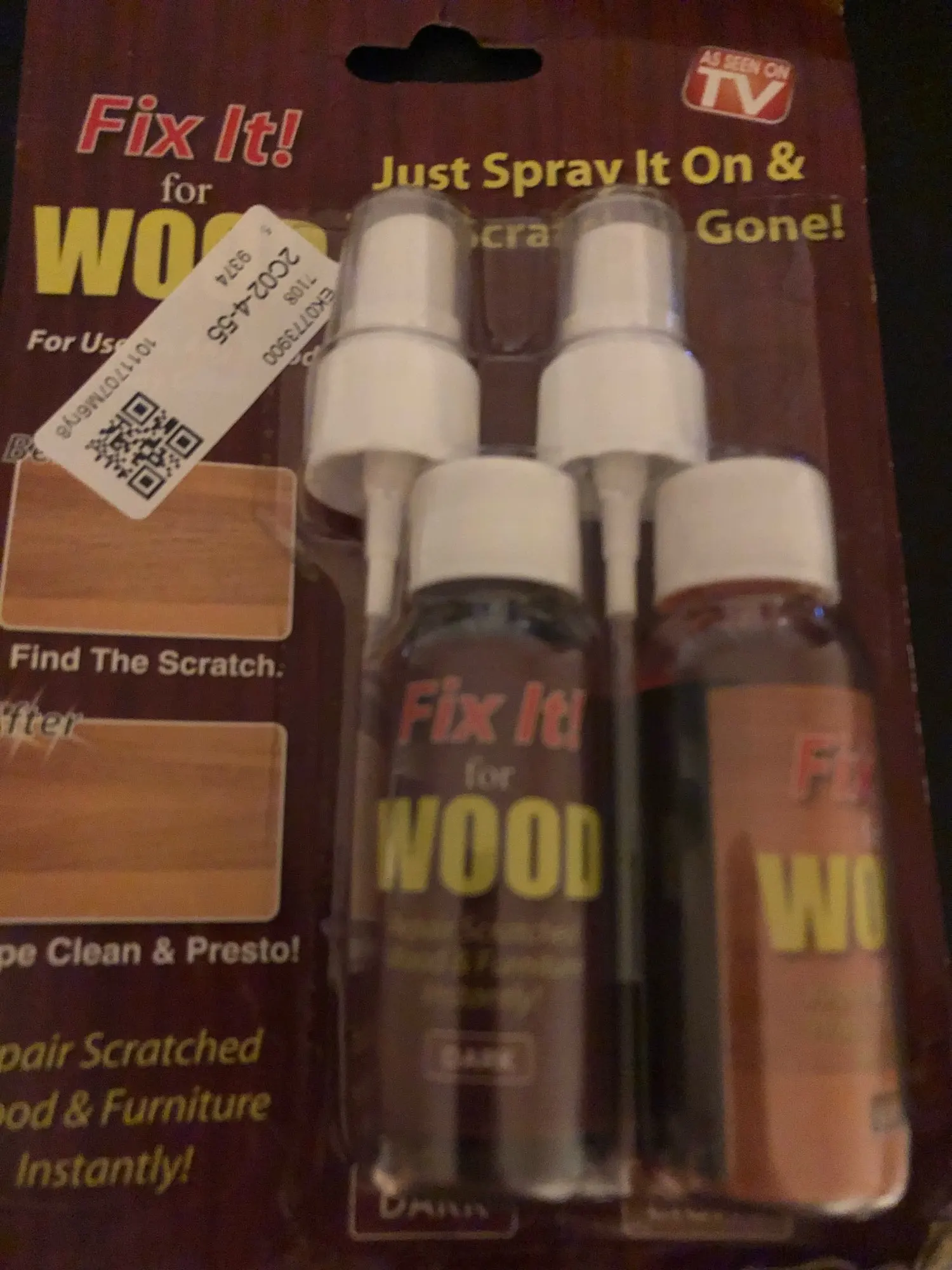 Fix It Wood Scratch Repair Spray photo review