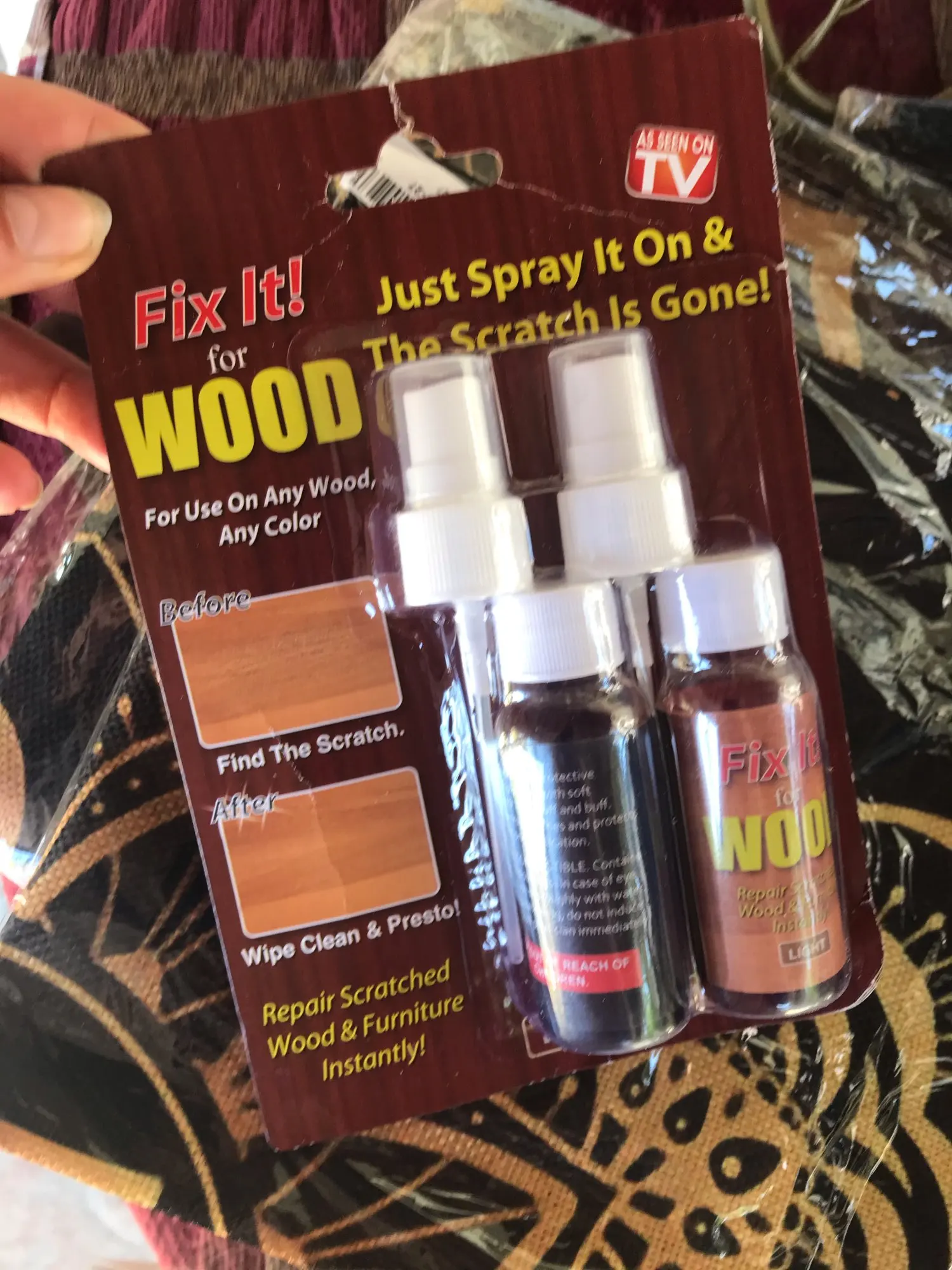 Fix It Wood Scratch Repair Spray photo review