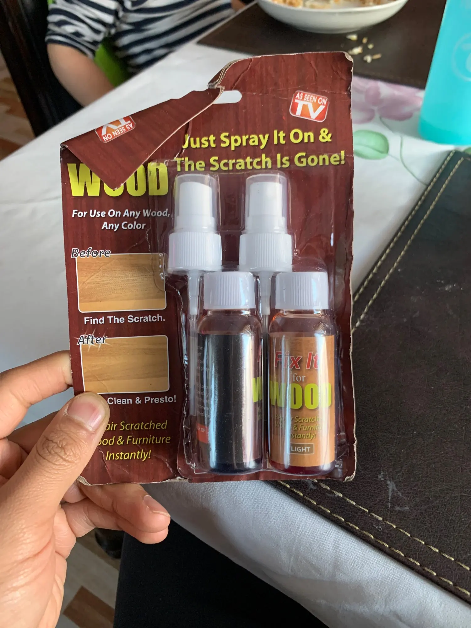 Fix It Wood Scratch Repair Spray photo review