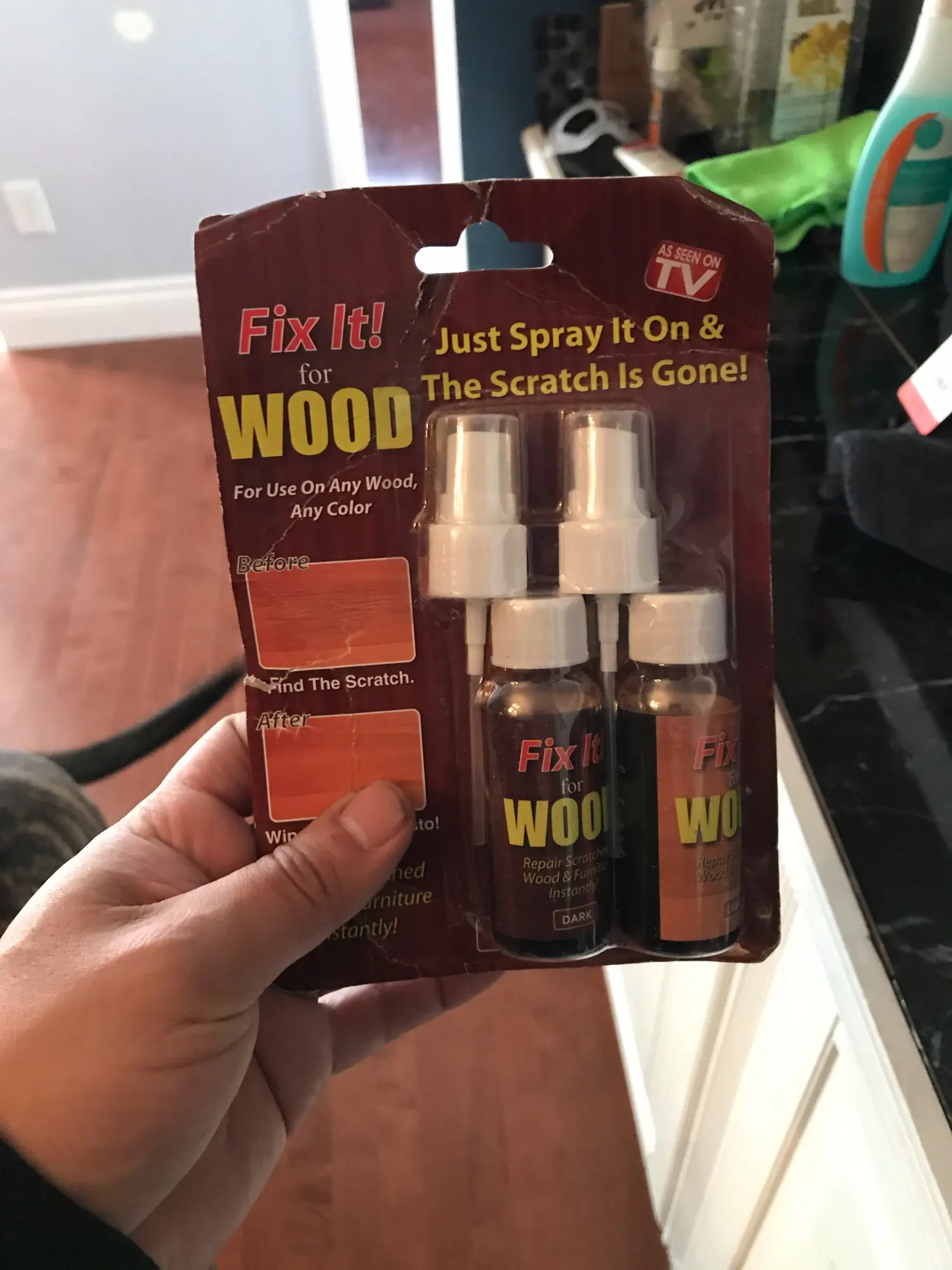 Fix It Wood Scratch Repair Spray photo review