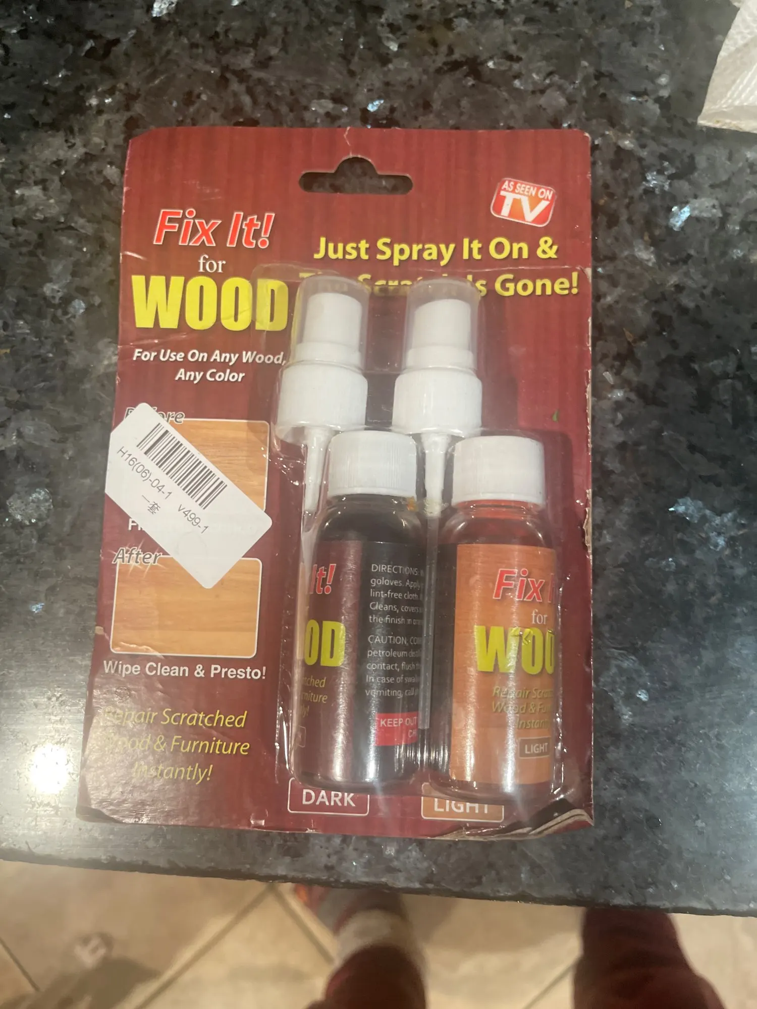 Fix It Wood Scratch Repair Spray photo review