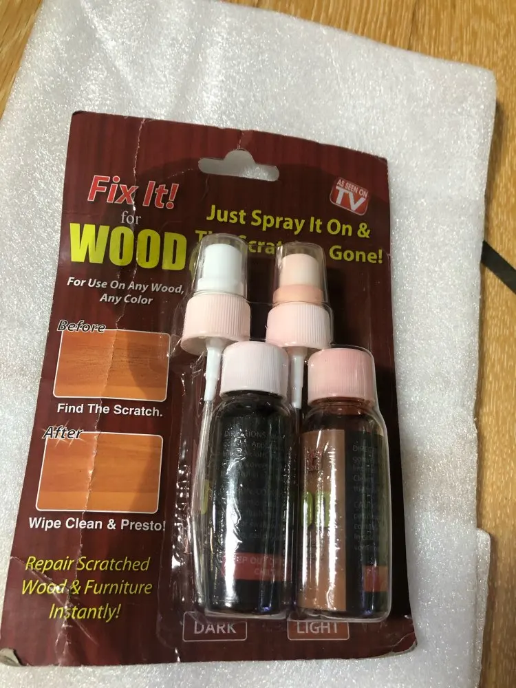 Fix It Wood Scratch Repair Spray photo review