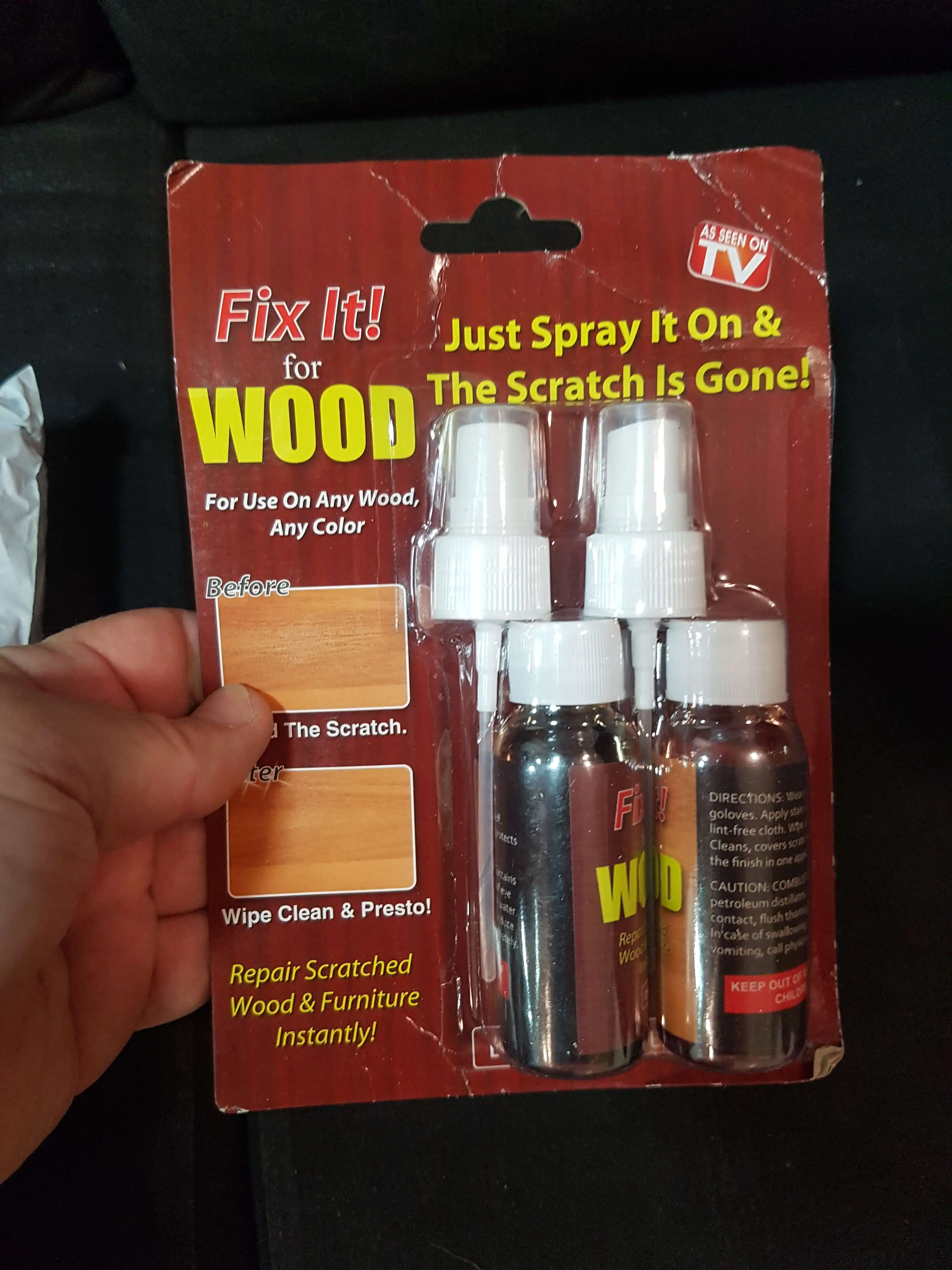 Fix It Wood Scratch Repair Spray photo review