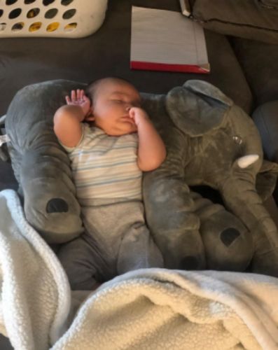 Giant Elephant Plush Toy Baby Pillow photo review