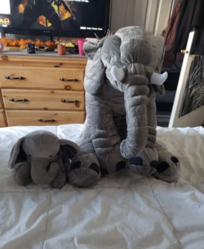 Giant Elephant Plush Toy Baby Pillow photo review