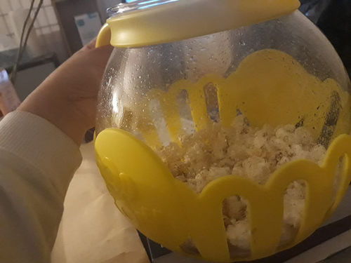 Glass 3-In-1 Microwave Popcorn Maker photo review