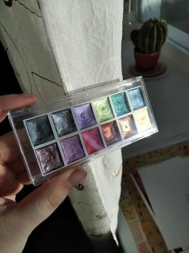 Glitter/Metallic Watercolor Set -12/36/48 Color photo review