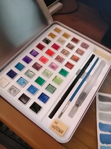 Glitzer-/Metallic-Aquarell-Set – 12/36/48 Farben photo review