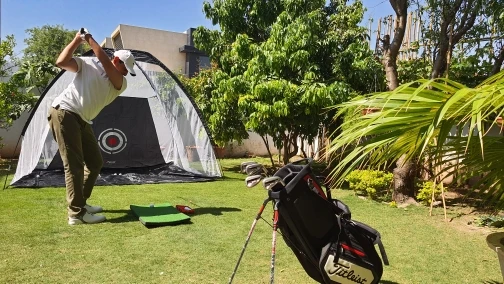 Golf Practice Driving Net For Indoors And Outdoors photo review