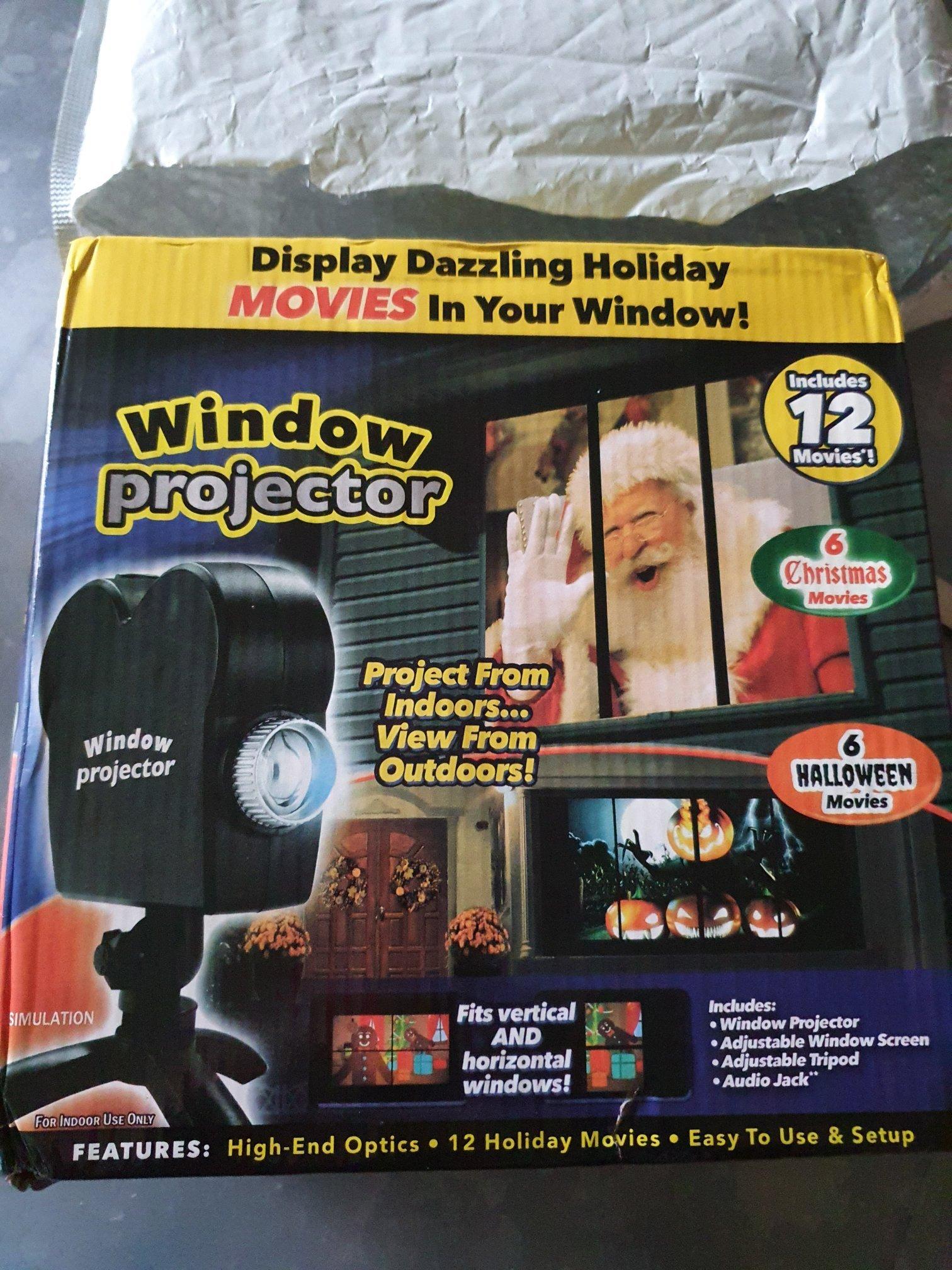 Christmas & Halloween Window Projector photo review