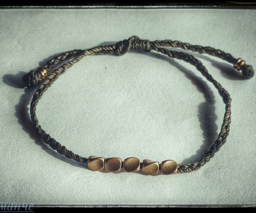 Handmade Tibetan Copper Bead Bracelet photo review