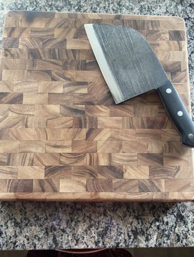 Heavy Forge Custom Serbian Handmade Kitchen Meat Veable Butcher Knife photo review