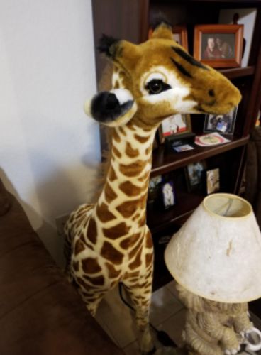 Riesige echte Giraffen-Plüschtiere, niedliche Stofftierpuppen, weiche Simulations-Giraffe-Puppe, Geburtstagsgeschenk, Kinderspielzeug, Schlafzimmer-Dekoration photo review