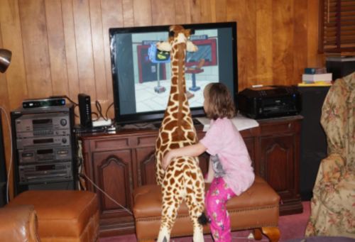 Huge Real Life Giraffe Plush Toys Cute Stuffed Animal Dolls Soft Simulation Giraffe Doll Birthday Gift Kids Toy Bedroom Decor photo review