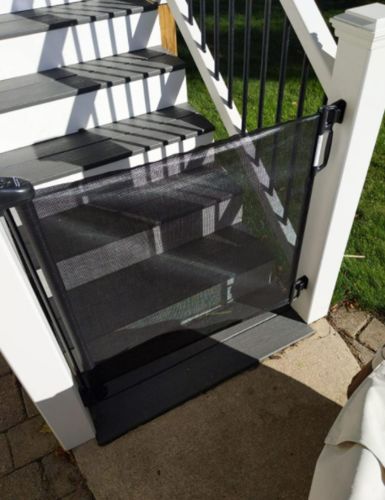 Indoor Retractable Dog Gate Mesh photo review