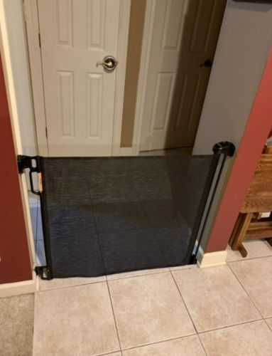 Indoor Retractable Dog Gate Mesh photo review