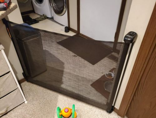 Indoor Retractable Dog Gate Mesh photo review