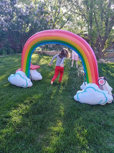 Sloosh - Inflatable Rainbow Arch Water Sprinkler photo review