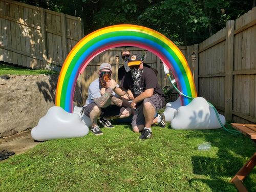 Sloosh - Inflatable Rainbow Arch Water Sprinkler photo review