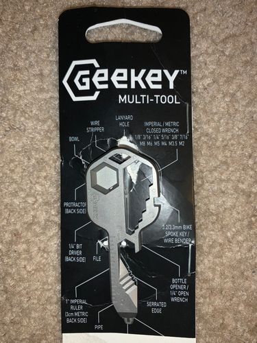 Keyzmo Multi Tool 24 In 1 Key Shaped Pocket Tool Multitool Key With Key Outdoor Keychain Tool Drill photo review