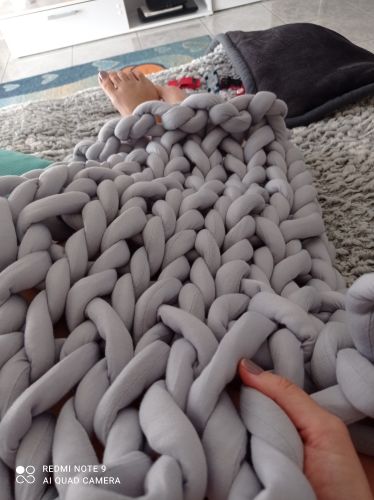 Diy Chunky Hand Knitting Tube Yarn photo review