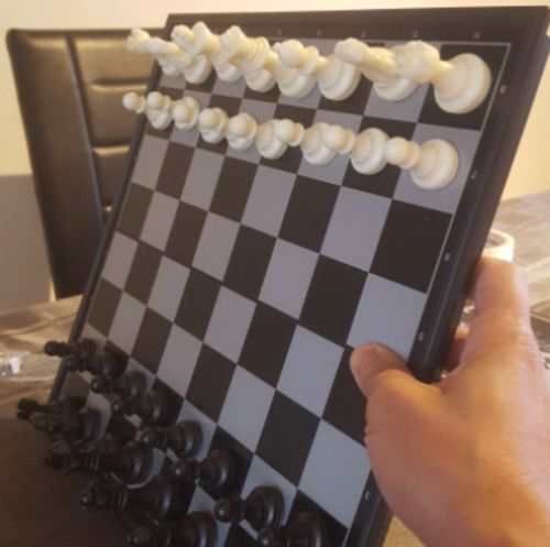 Large Magnetic Wooden Folding Chess Set photo review