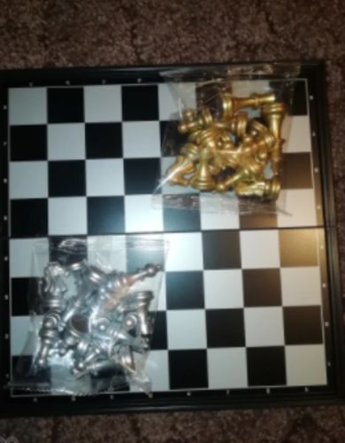 Large Magnetic Wooden Folding Chess Set photo review