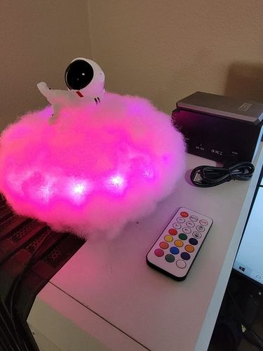 Led Colorful Cloud Astronaut Lamp Night Light For Kids photo review