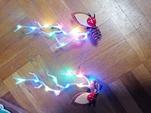 Light Blinking Hair Clip Christmas Antler photo review