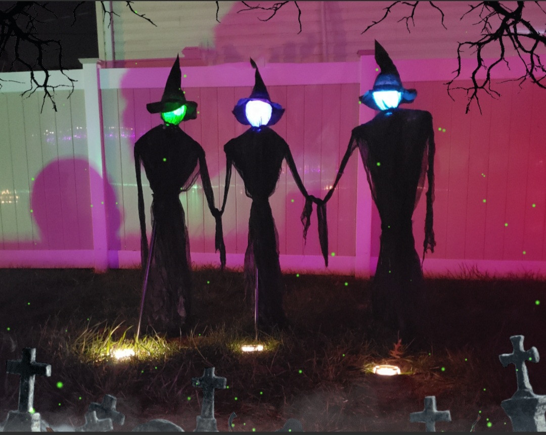 Lighted Halloween Witch Stake For Halloween Decoration photo review