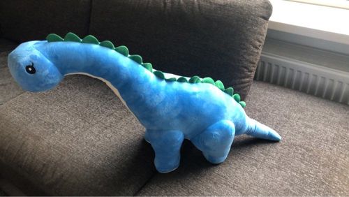 60/80/100 cm Long Neck Dino Pillow Plush 3D Stuffed Animal Brachiosaurus photo review