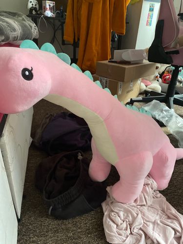 60/80/100 cm Long Neck Dino Pillow Plush 3D Stuffed Animal Brachiosaurus photo review