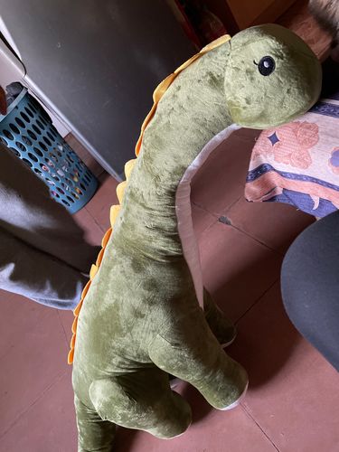 60/80/100 cm Long Neck Dino Pillow Plush 3D Stuffed Animal Brachiosaurus photo review