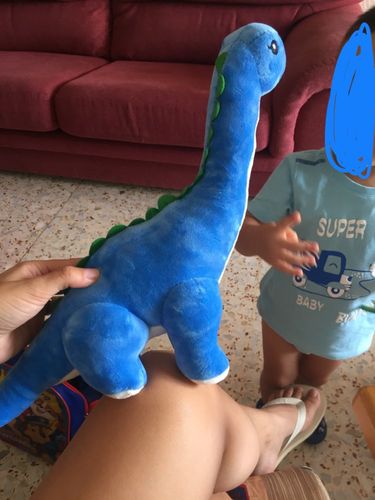 60/80/100 cm Long Neck Dino Pillow Plush 3D Stuffed Animal Brachiosaurus photo review