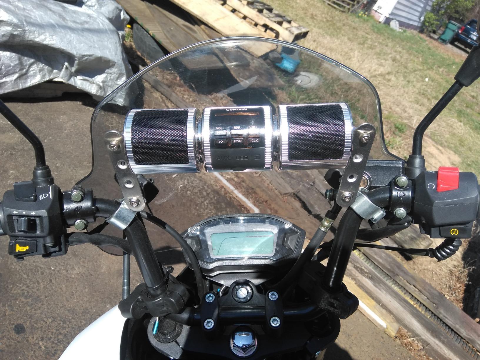 Loudest Waterproof Bluetooth Motorcycle Speaker photo review