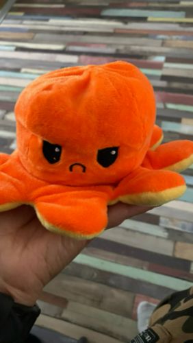 Big Reversible Mood Octopus Plush - Jumbo Octopus Emotion Flip Toy Plushie Stuffed Animal photo review