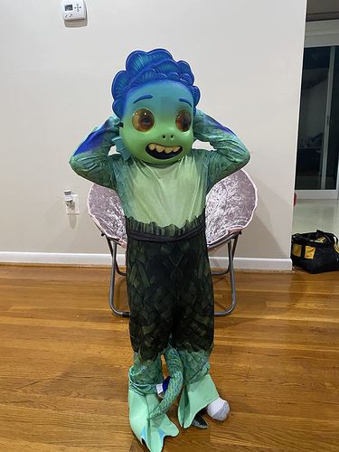 Luca Costume Unisex Halloween Jumpsuit Tail Outfit Cosplay Sea Monster For Kids photo review