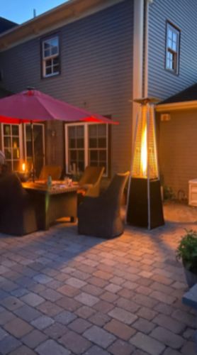 Premium Patio Heater Cover Outdoor Propane Heater Gas Fire Pit Tube Lamp photo review