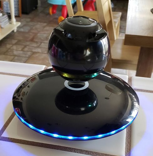 Magnetic Levitating Bluetooth Speaker With Colorful Lights photo review