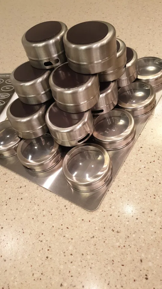 Magnetic Spice Jars With Rack photo review