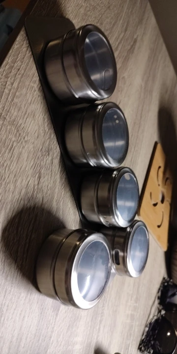 Magnetic Spice Jars With Rack photo review